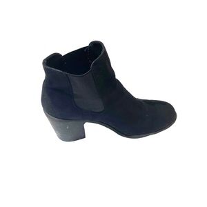 Black Slip On Ankle Booties 2.5 inches Block Heels Size‎ 10